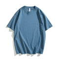 Summer Cotton T-shirt Men Short Sleeve Crewneck Colorful royal blue T Shirt