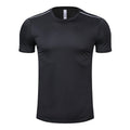 Men’s Quick drying T-shirt short sleeved shirt running sports Black T-Shirt