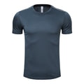 Men’s Quick drying T-shirt short sleeved shirt running sports Gray T-Shirt