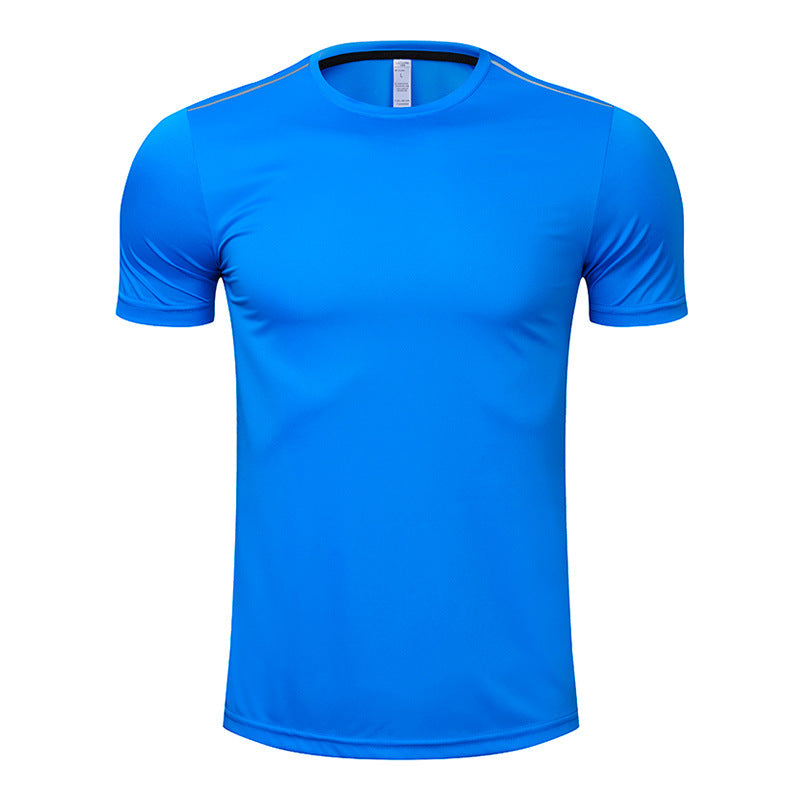 Men’s Quick drying T-shirt short sleeved shirt running sports Blue T-Shirt