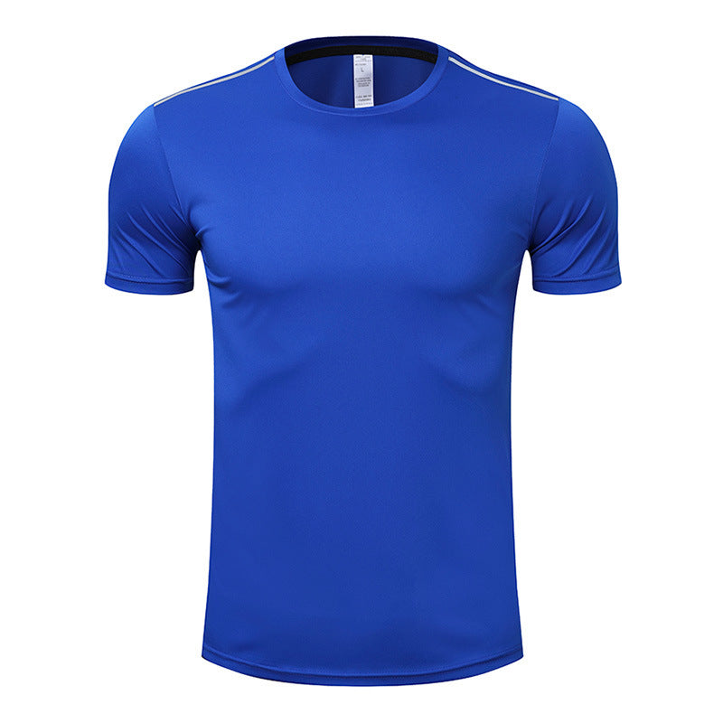 Men’s Quick drying T-shirt short sleeved shirt running sports Navy Blue T-Shirt