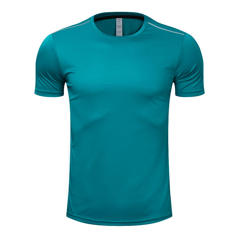 Men’s Quick drying T-shirt short sleeved shirt running sports green T-Shirt