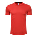Men’s Quick drying T-shirt short sleeved shirt running sports Red T-Shirt