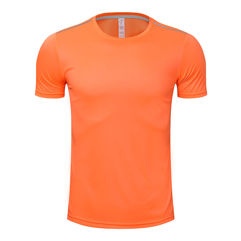 Men’s Quick drying T-shirt short sleeved shirt running sports Orange T-Shirt