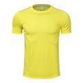 Men’s Quick drying T-shirt short sleeved shirt running sports Yellow T-Shirt